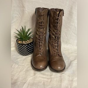 Steve Madden Brown Combat Boots